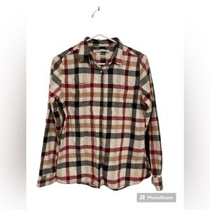 Woolrich Shirt Men's Medium Plaid Cotton Flannel Long Sleeve Button Down